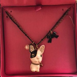 Betsey Johnson French Bulldog Pendant Necklace